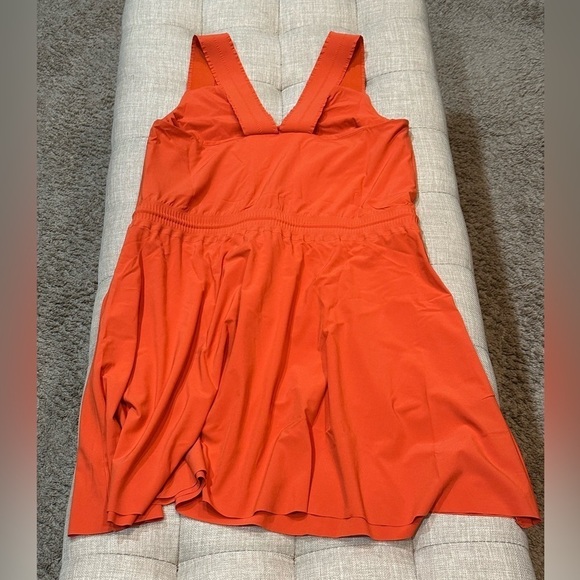 Athleta Women’s Orange/Red Savannah Strap Mini Dress NWOT Size Small - Picture 8 of 12